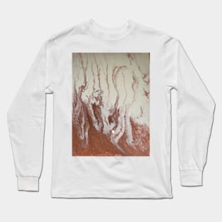 Drizzled copper and cream Long Sleeve T-Shirt